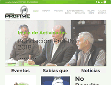 Tablet Screenshot of fundacionprofime.org